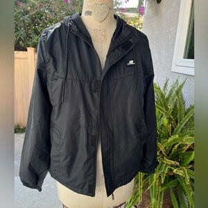 New Balance Windbreaker Black Size M, Hood, Zipper, Ultra Lightweight unisex